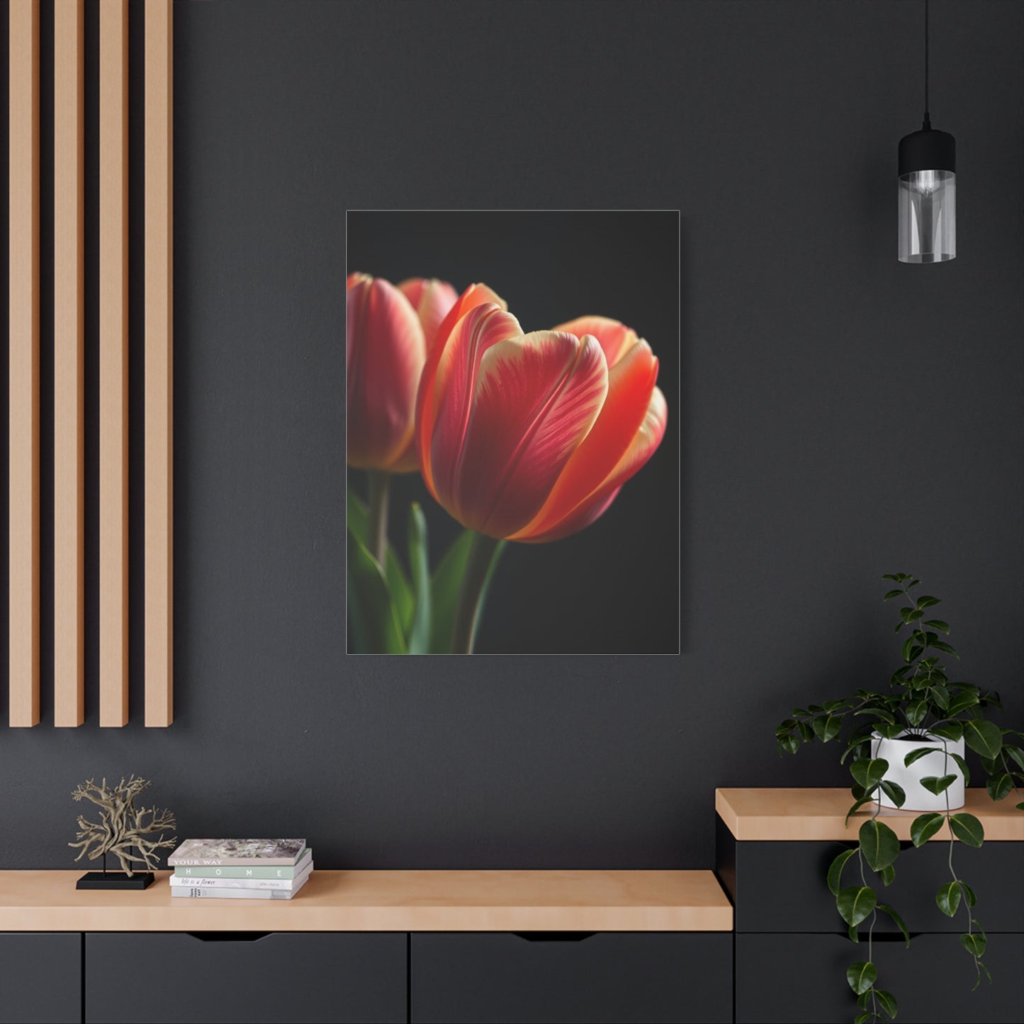 Tulip Flower Art Supreme Canvas Wall Art & Canvas Print