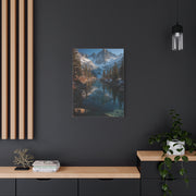 Serene Alpine Lake Reflection Wall Art & Canvas Print