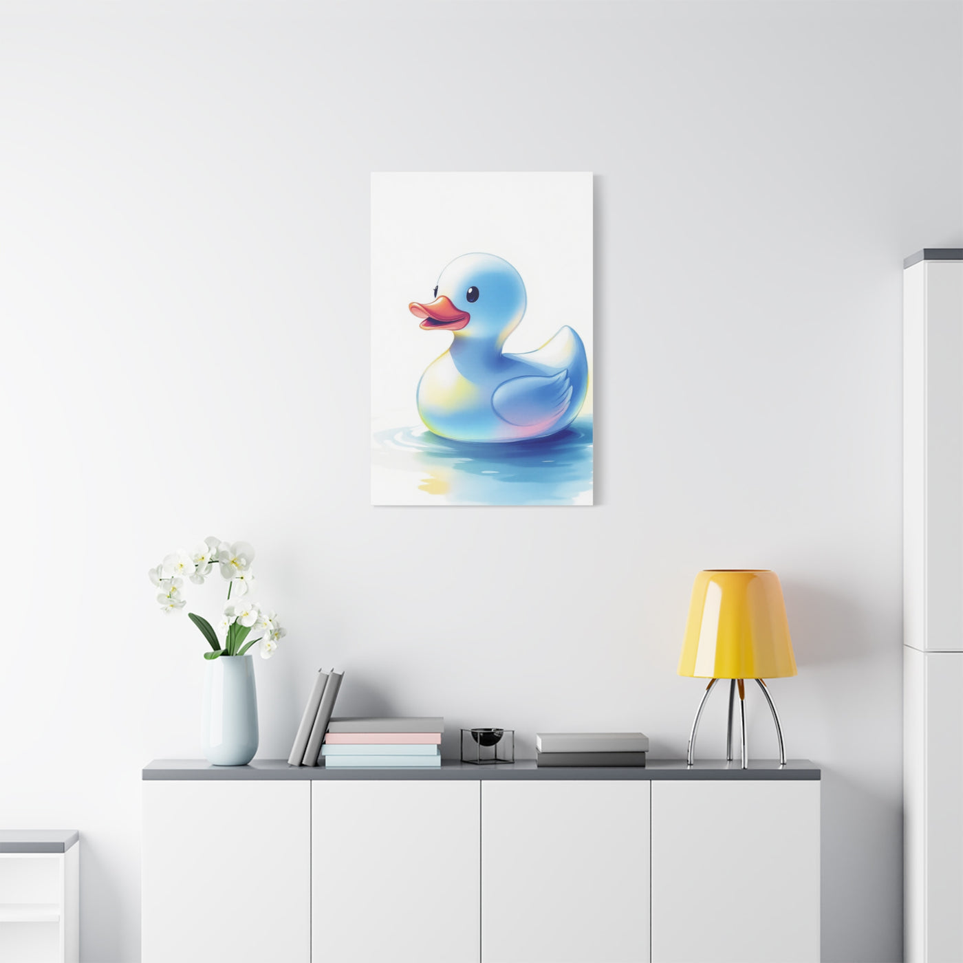 Playful Rubber Duck Bath Wall Art & Canvas Prints