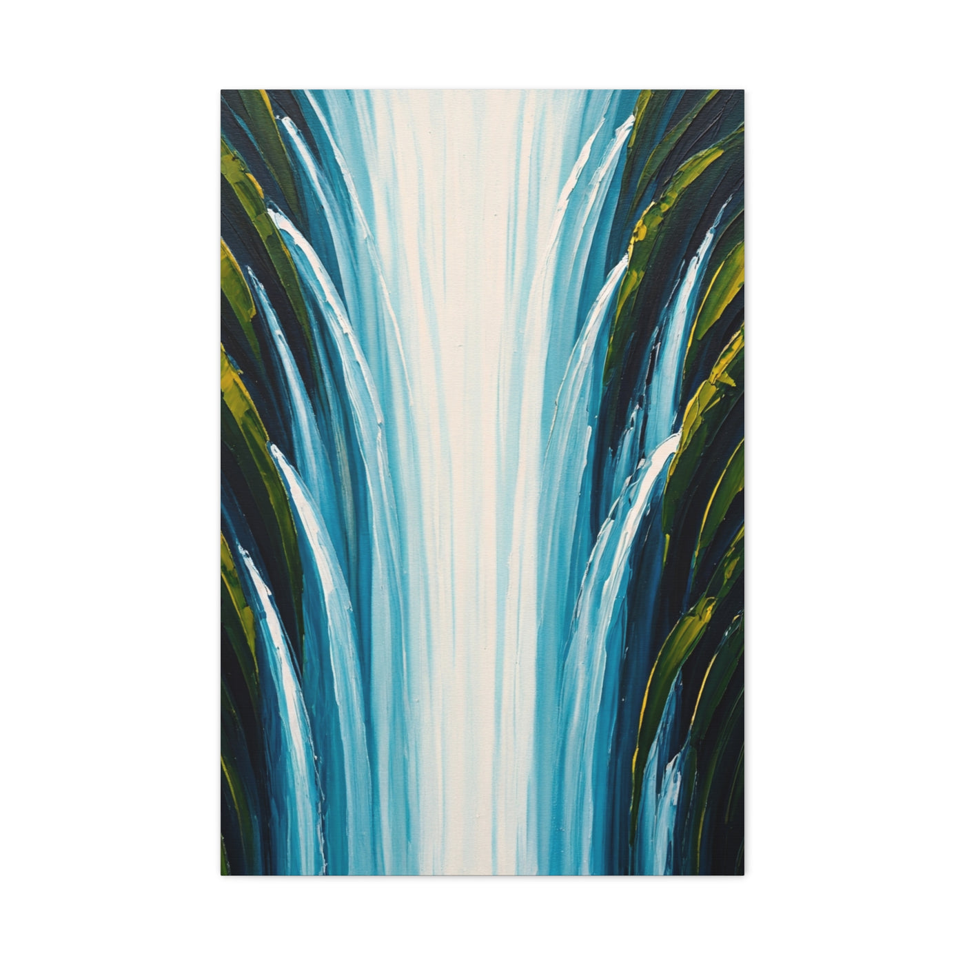 Vertical Cascade Flow Abstract Wall Art & Canvas Prints