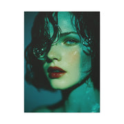 Wet Hair Glass Orb Portrait Wall Art & Canvas Print
