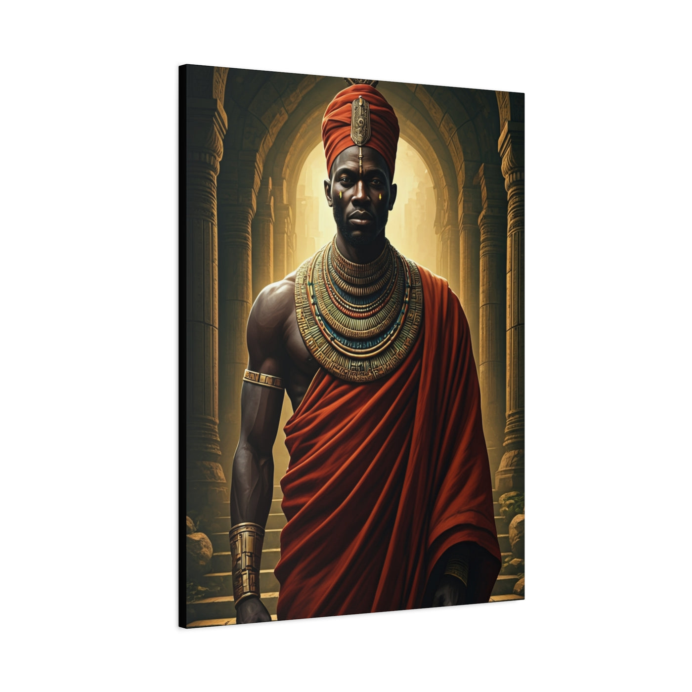 Royal Elder in Crimson Robe Wall Art & Canvas Prints