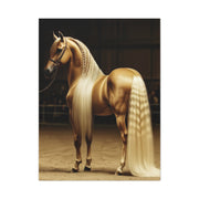 Golden Palomino Luxury Arena Horse Wall Art & Canvas Print