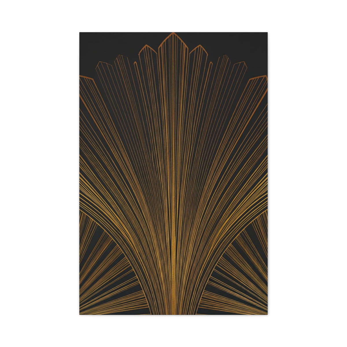 Regal Fan Lines Art Deco Wall Art & Canvas Prints