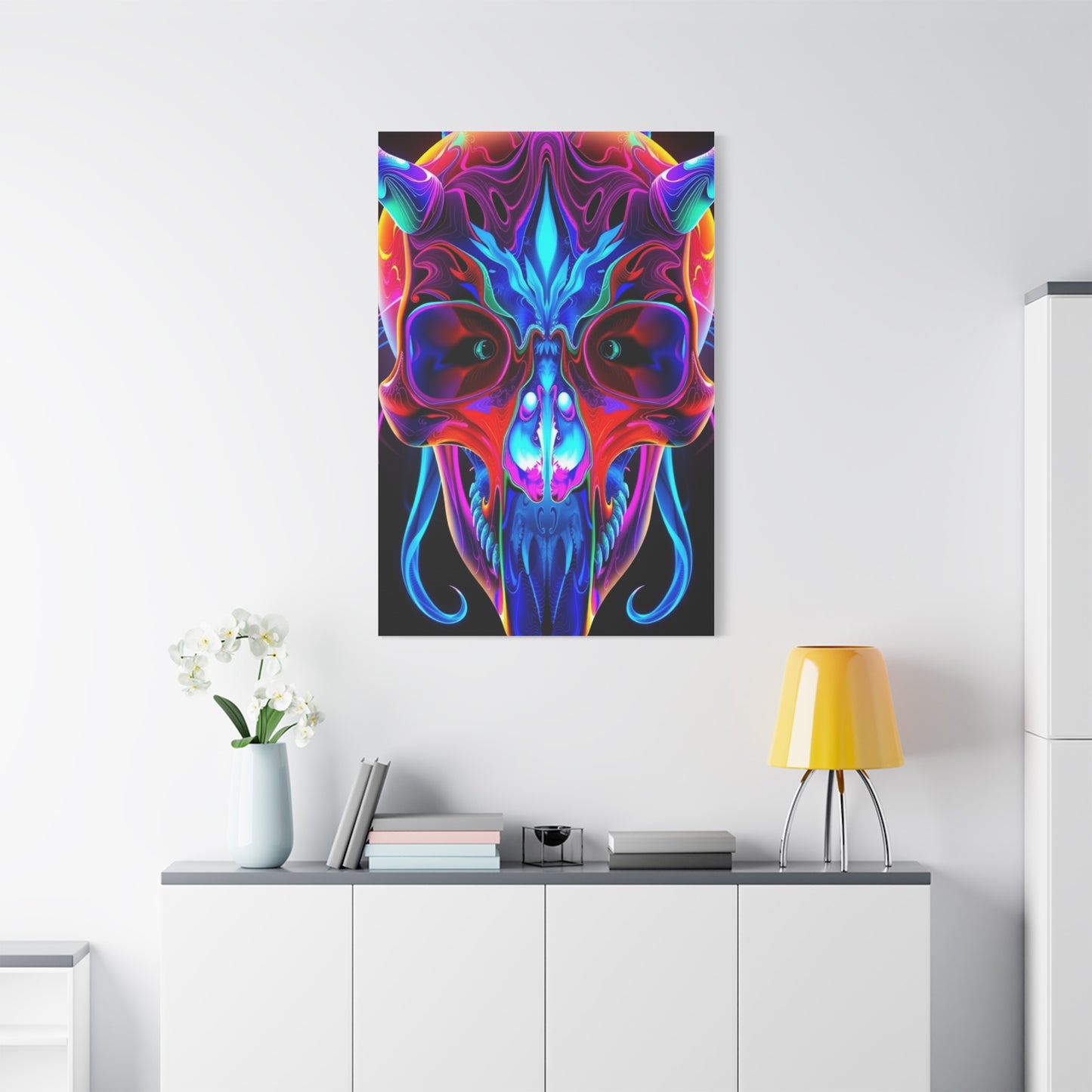 Collection 3D Trippy Skull Art By Ali Gulec Art Wall Art & Canvas Print