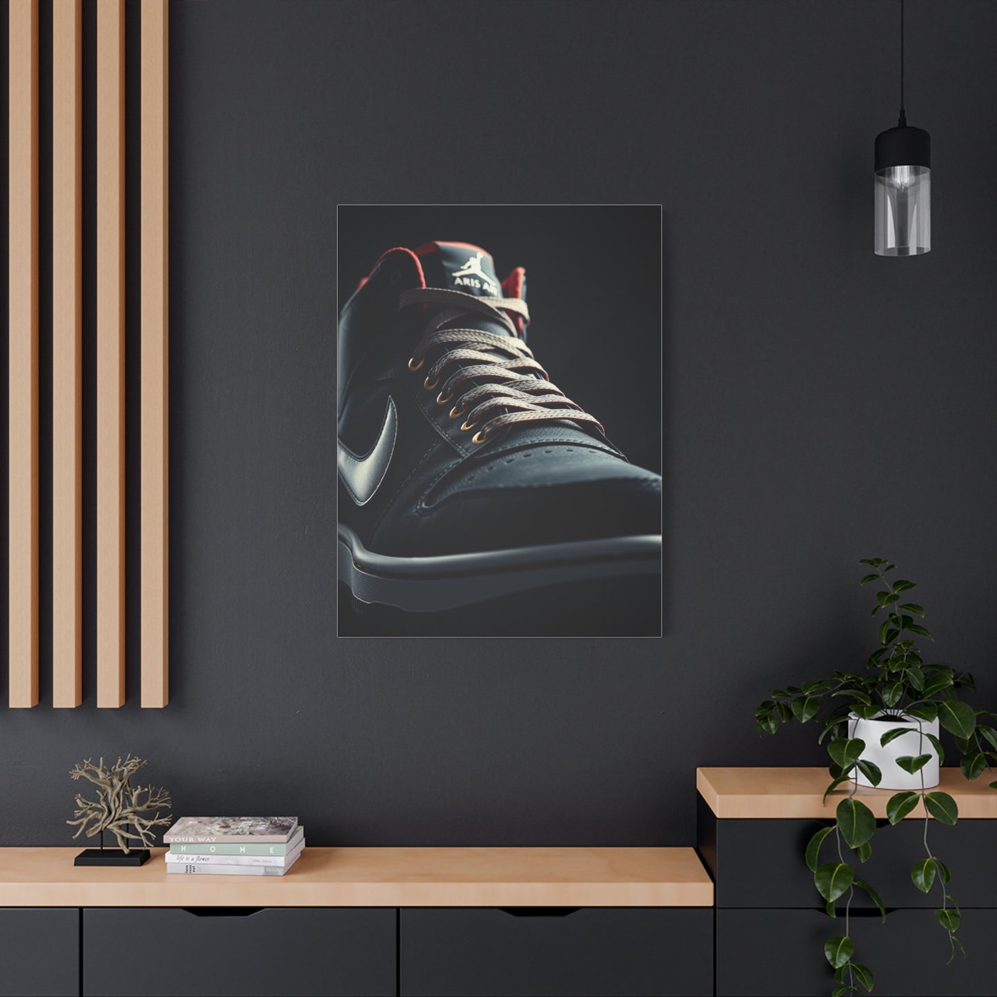 Sophisticated Sneaker Display Wall Art & Canvas Print