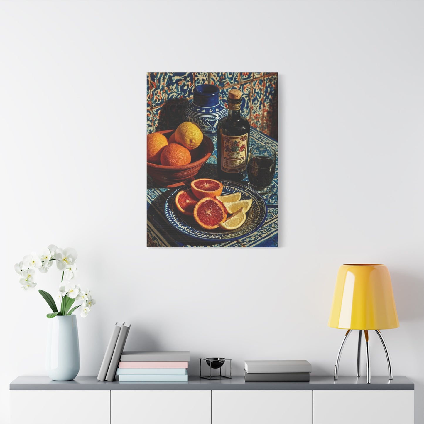 Italian Citrus & Majolica Still Life Wall Art & Canvas Print