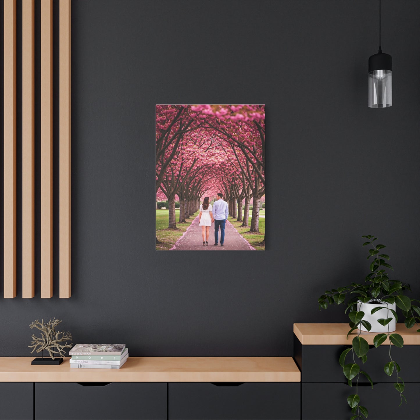 Romantic Sakura Tree Walk Wall Art & Canvas Prints