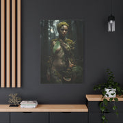 Biophilic Forest Goddess Portrait Wall Art & Canvas Print