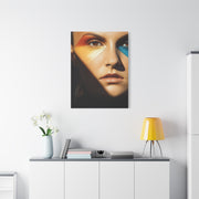 Modern Color Geometry Portrait Wall Art & Canvas Print