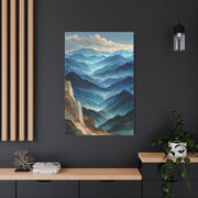 Layered Mountain Horizon Abstraction Wall Art & Canvas Print