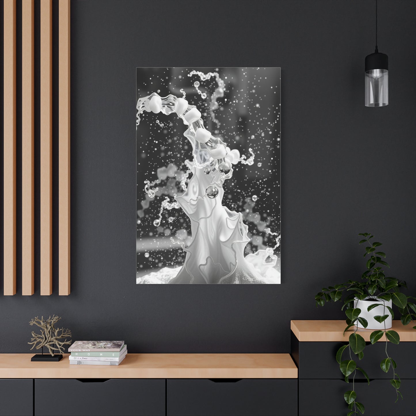 Gray & White Art Canvas Art 3 Wall Art & Canvas Print