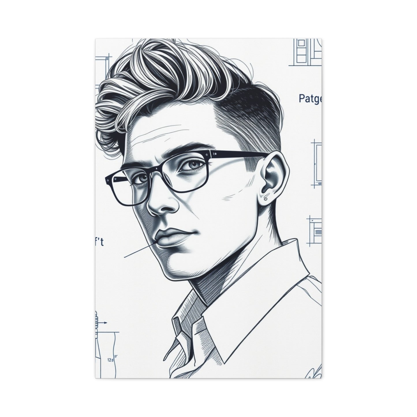 Supreme Art Collection Blueprint & Patent Sketches  Wall Art & Canvas Print