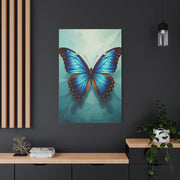 Azure Blue Butterfly Elegance Wall Art & Canvas Prints