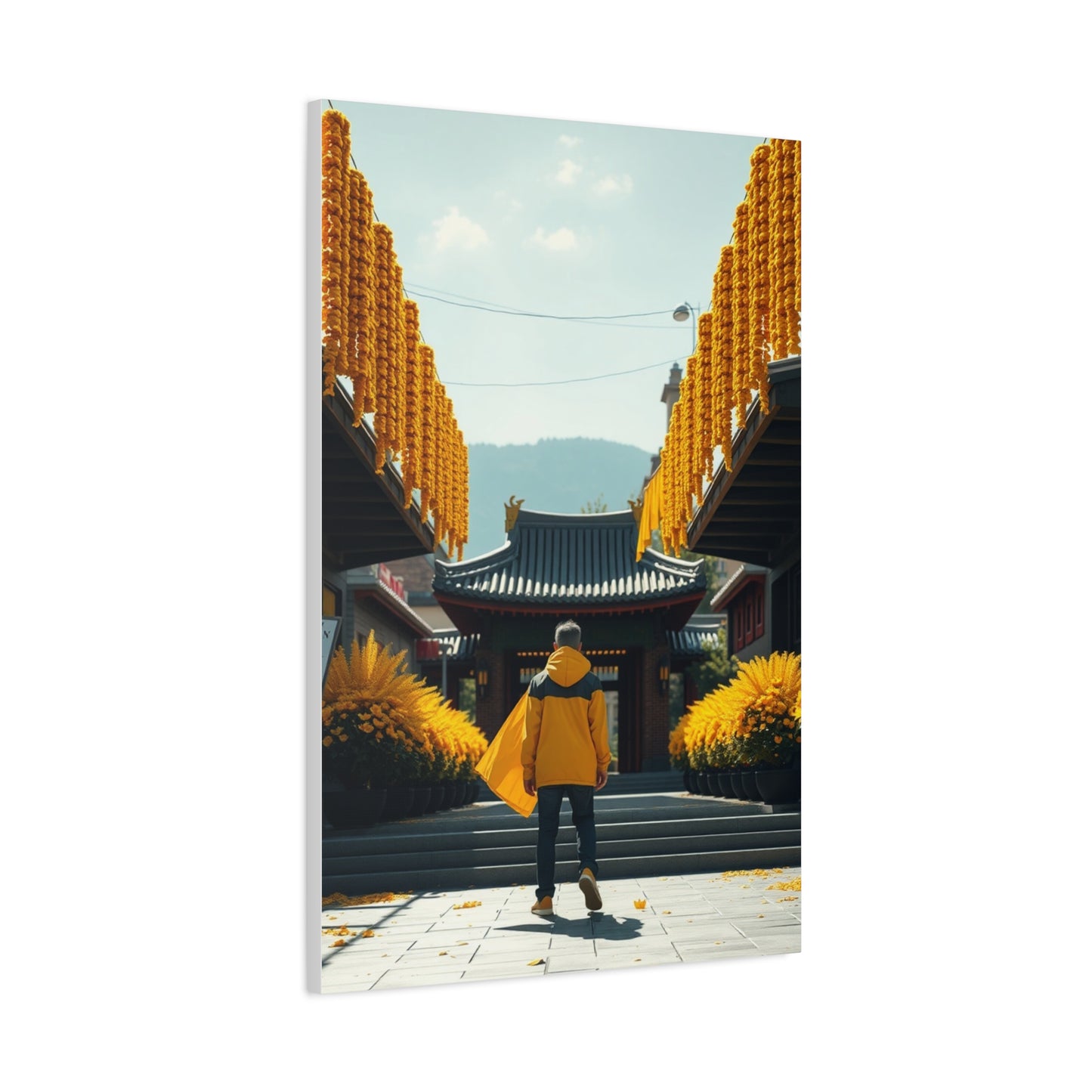 Golden Horizon Creation Wall Art & Canvas Print