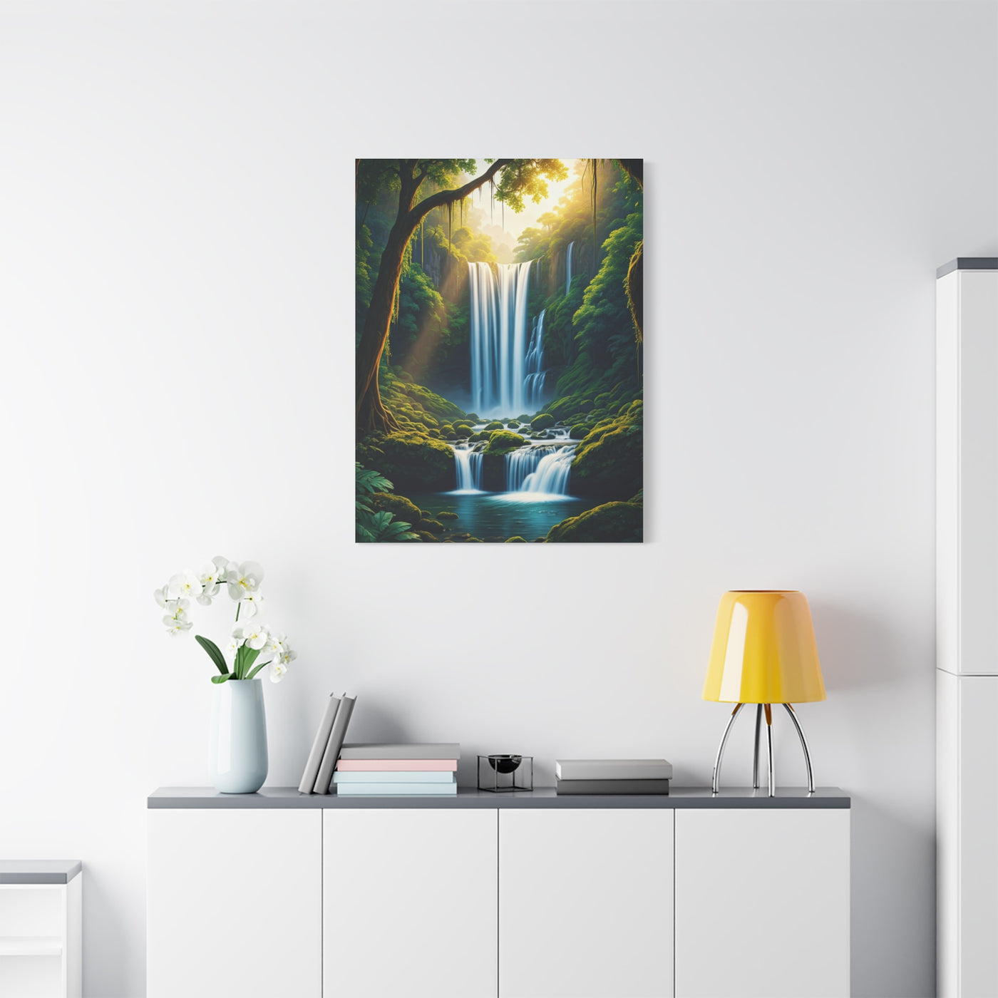 Enchanted Forest Waterfall Escape Wall Art & Canvas Prints