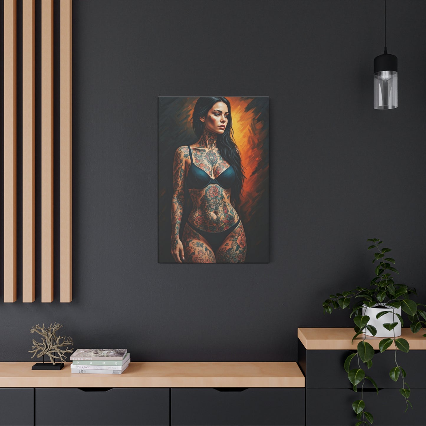 Tattooed Muse Portrait Wall Art & Canvas Print
