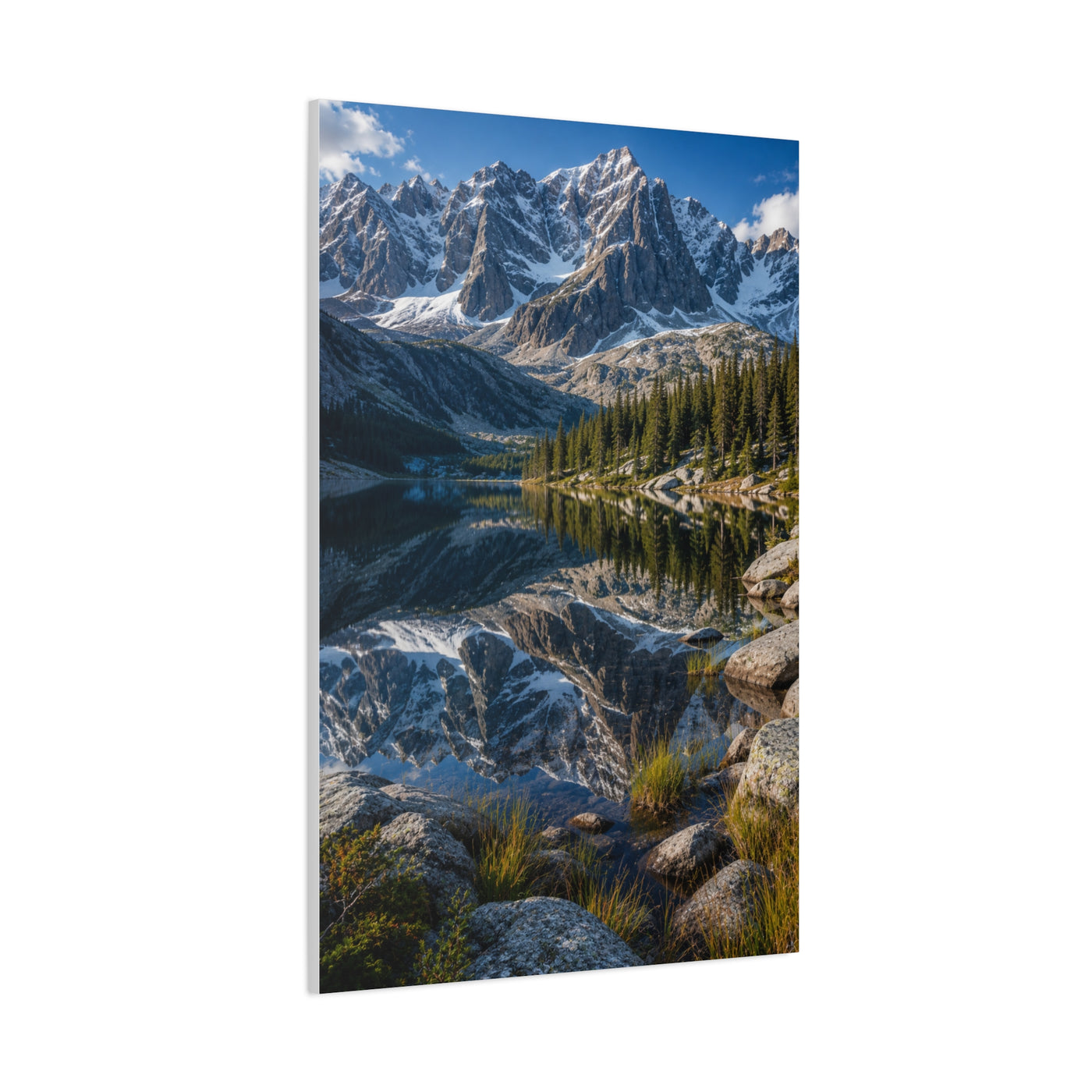 Rocky Mountain Alpine Reflection Wall Art & Canvas Print