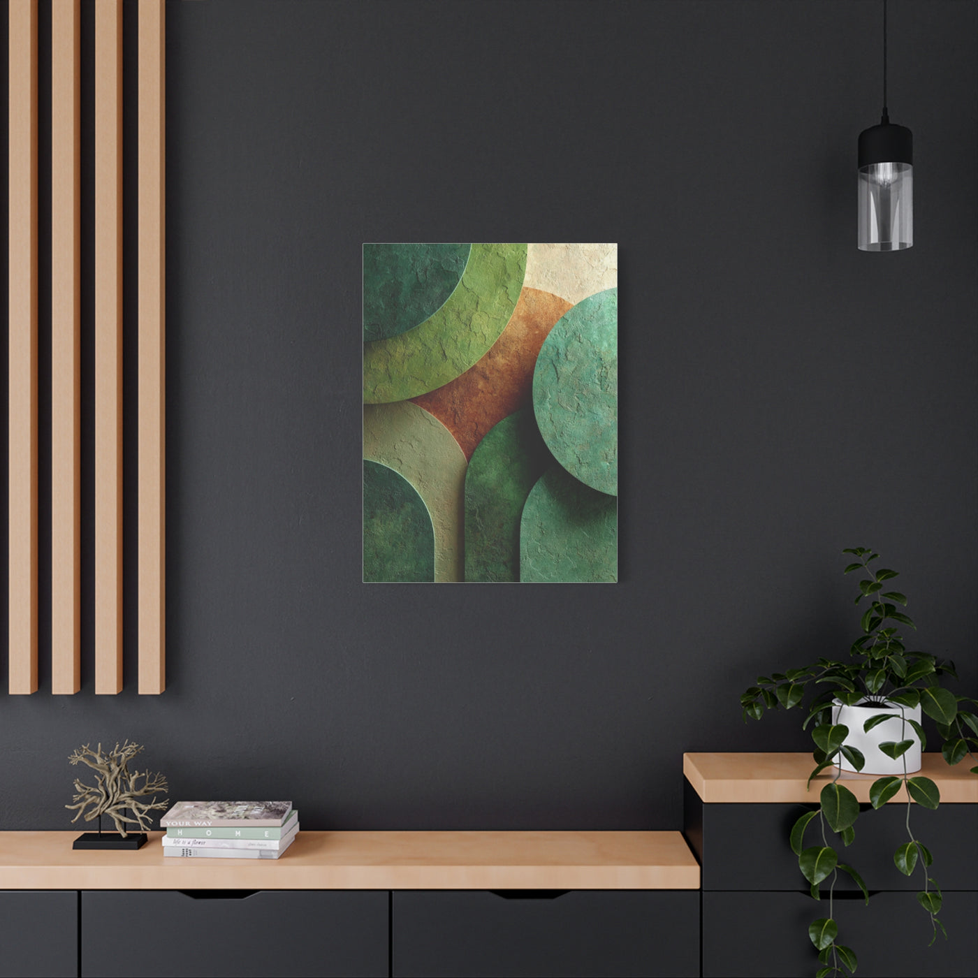 Sage Limewash Organic Green Abstract Wall Art & Canvas Print