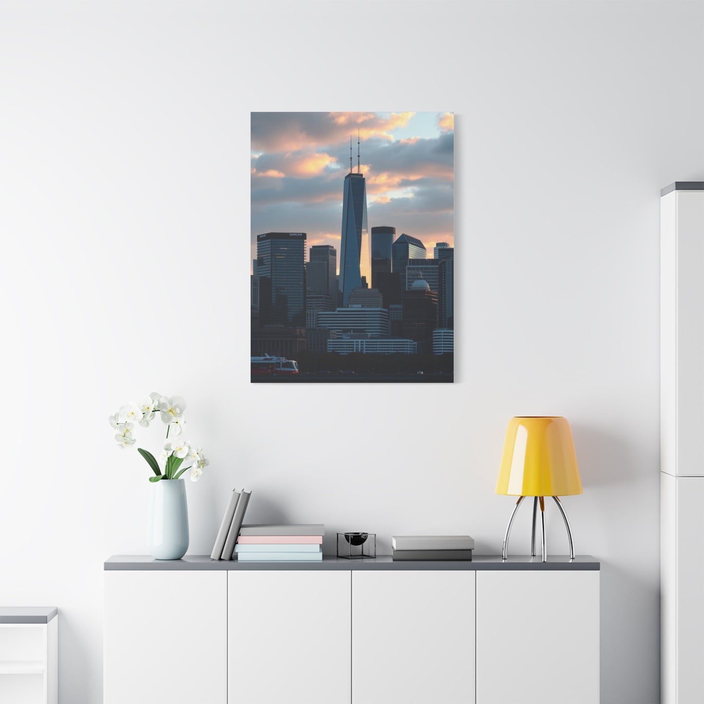 Chicago Skylines Art Canvas Art 8 Wall Art & Canvas Print