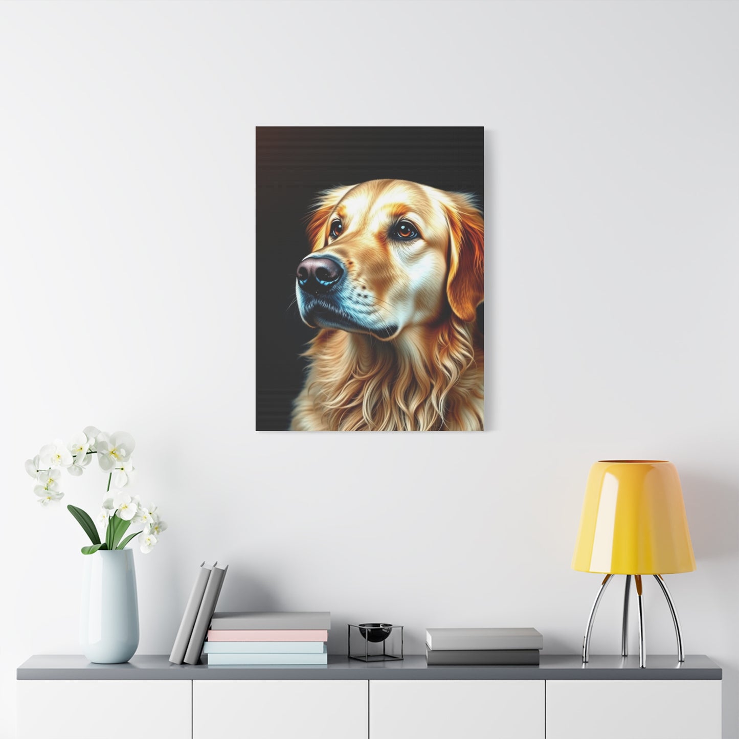 Supreme Golden Retriever Art Beautiful Collection Wall Art & Canvas Print