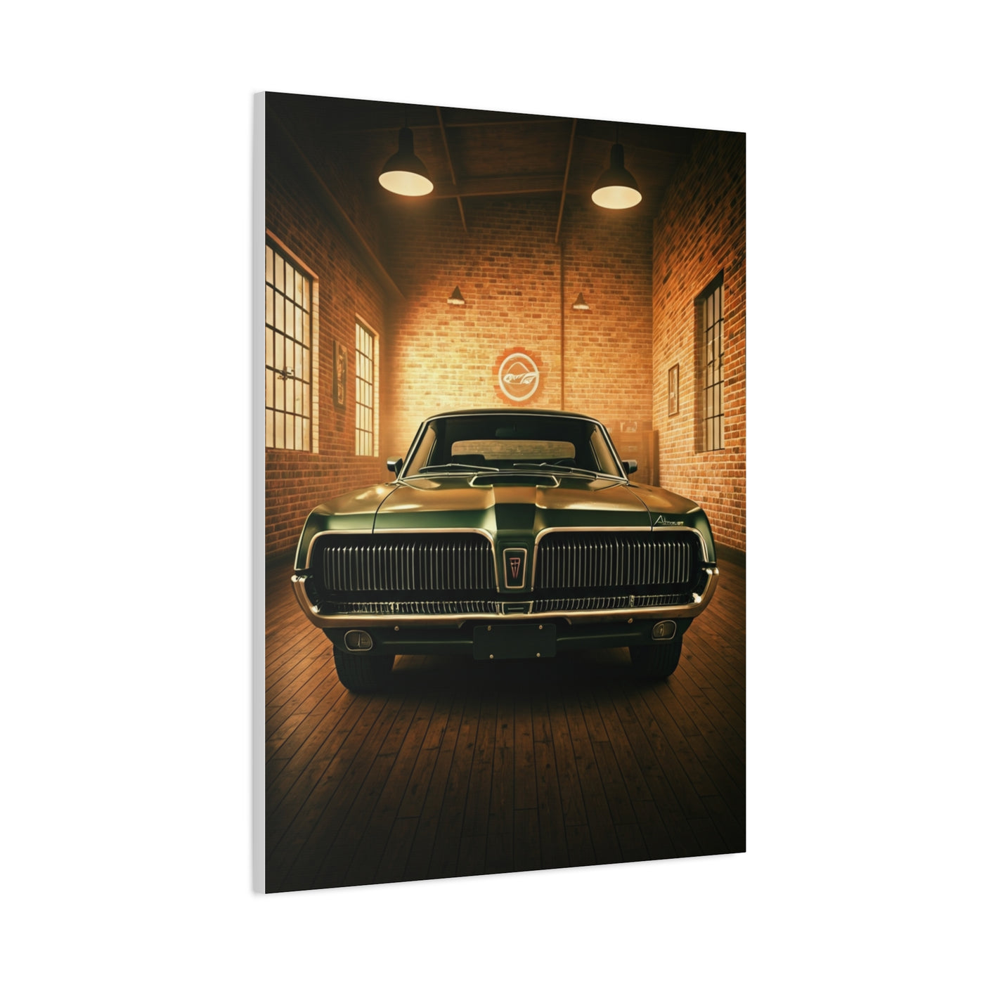 Mercury Cougar Retro Dealership Wall Art & Canvas Prints