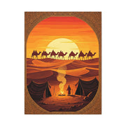 Desert Caravan at Dusk Wall Art & Canvas Prints