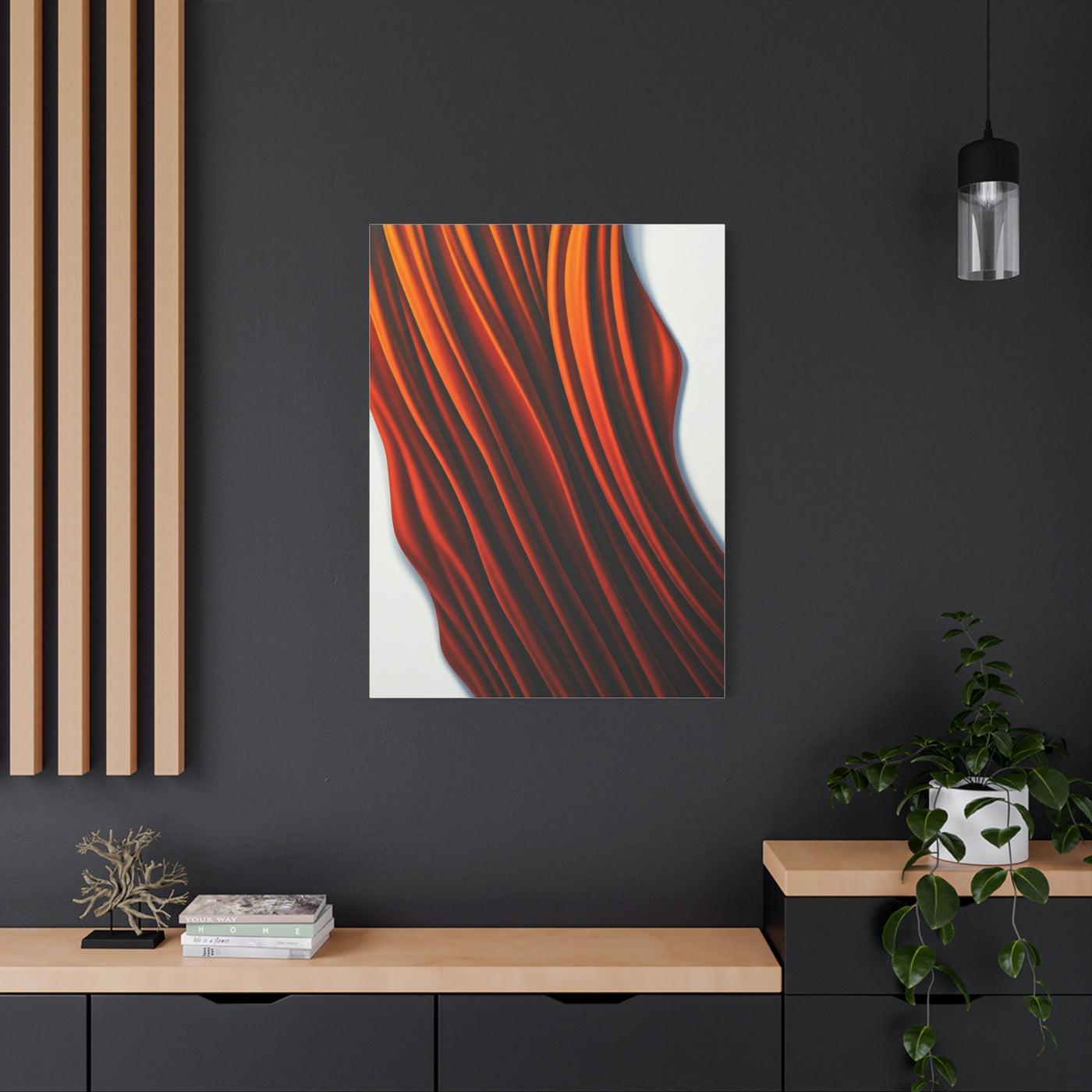 Flowing Copper Ribbon Abstract Wall Art & Canvas Prints