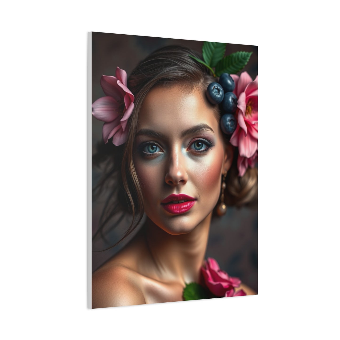 Supreme Blush and Blueberry Art Beautiful Collection Wall Art & Canvas Print