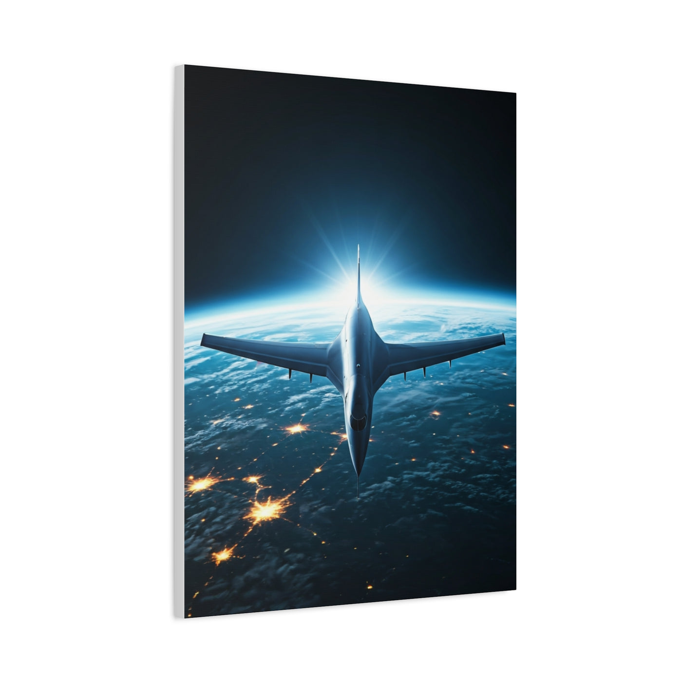 Space Edge Flight Perspective Wall Art & Canvas Prints