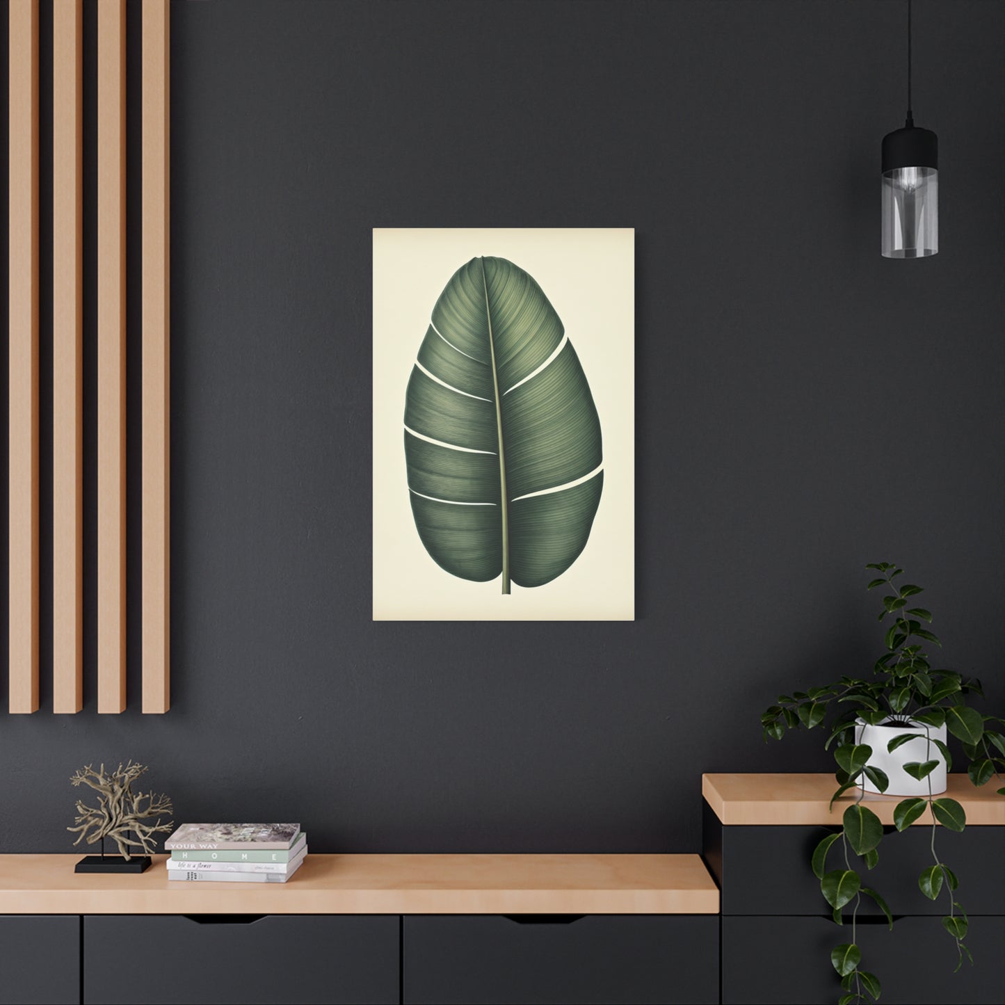 Tropical Leaf Study Illustration Wall Art & Canvas Prints