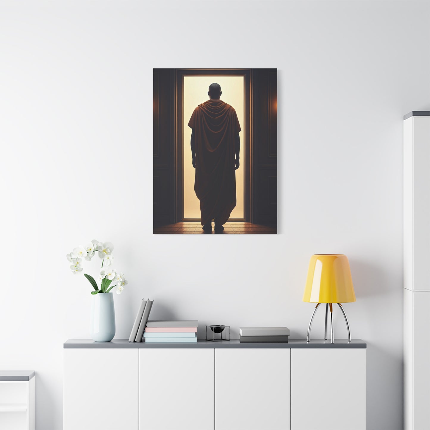 Threshold of Light Minimalist Figure Wall Art & Canvas Prints