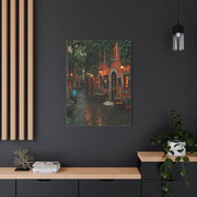 Italian Alley Evening Glow Wall Art & Canvas Print