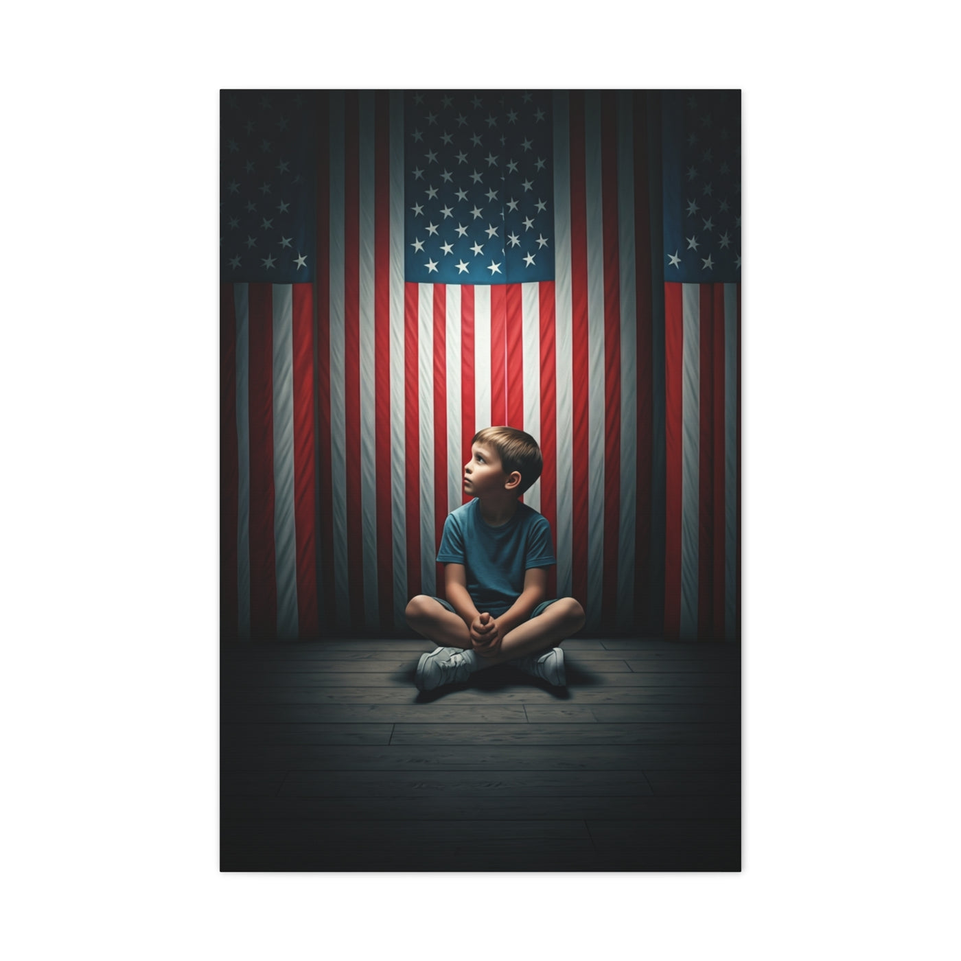 Quiet Sacrifice Beneath the Stars and Stripes Wall Art & Canvas Prints