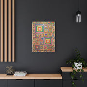 Joyful Granny-Square Patchwork Wall Art & Canvas Print