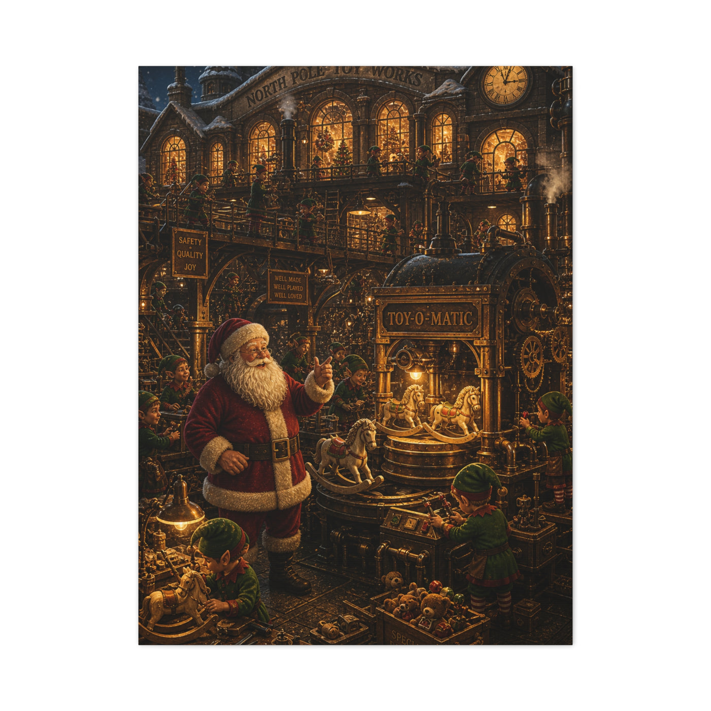 The Midnight Shift Toy Factory Wall Art & Canvas Print