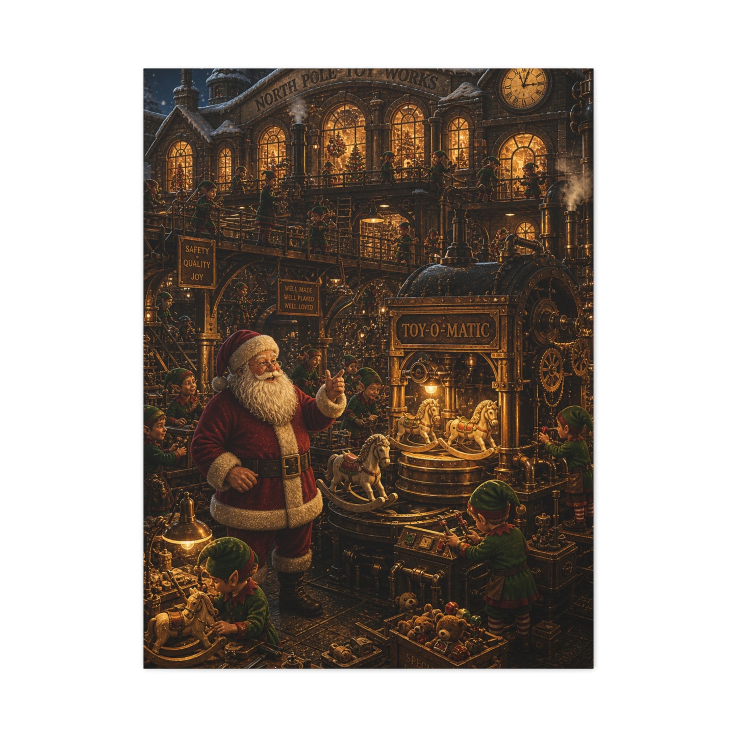 The Midnight Shift Toy Factory Wall Art & Canvas Print