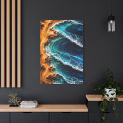 Resin Shoreline Aerial Ocean Art Wall Art & Canvas Print