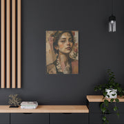 Mixed-Media Feminine Portrait Collage Wall Art & Canvas Print