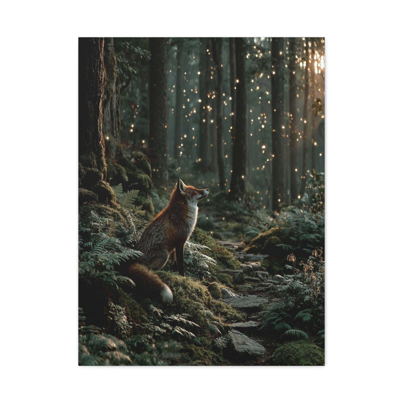 Enchanted Forest Fox Wall Art & Canvas Print