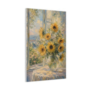 Sunlit Window Sunflower Still Life Wall Art & Canvas Print