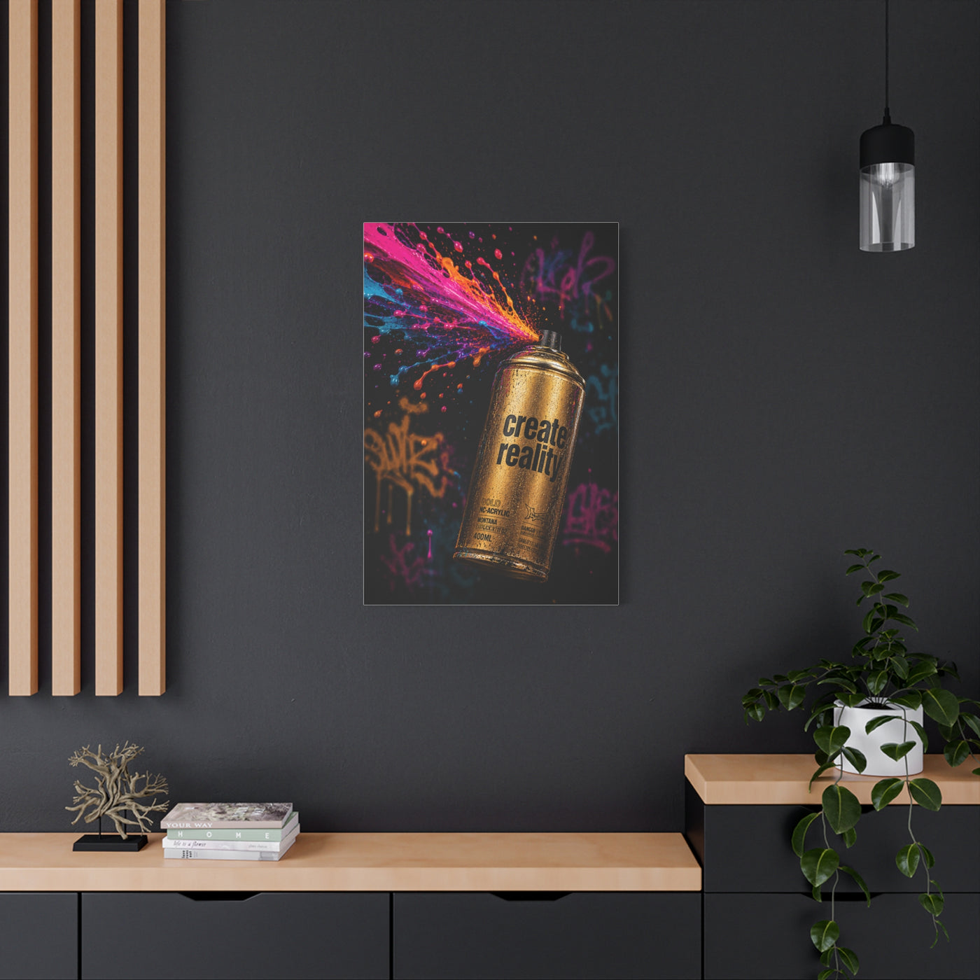 Urban Spray Burst Graffiti Street Wall Art & Canvas Print