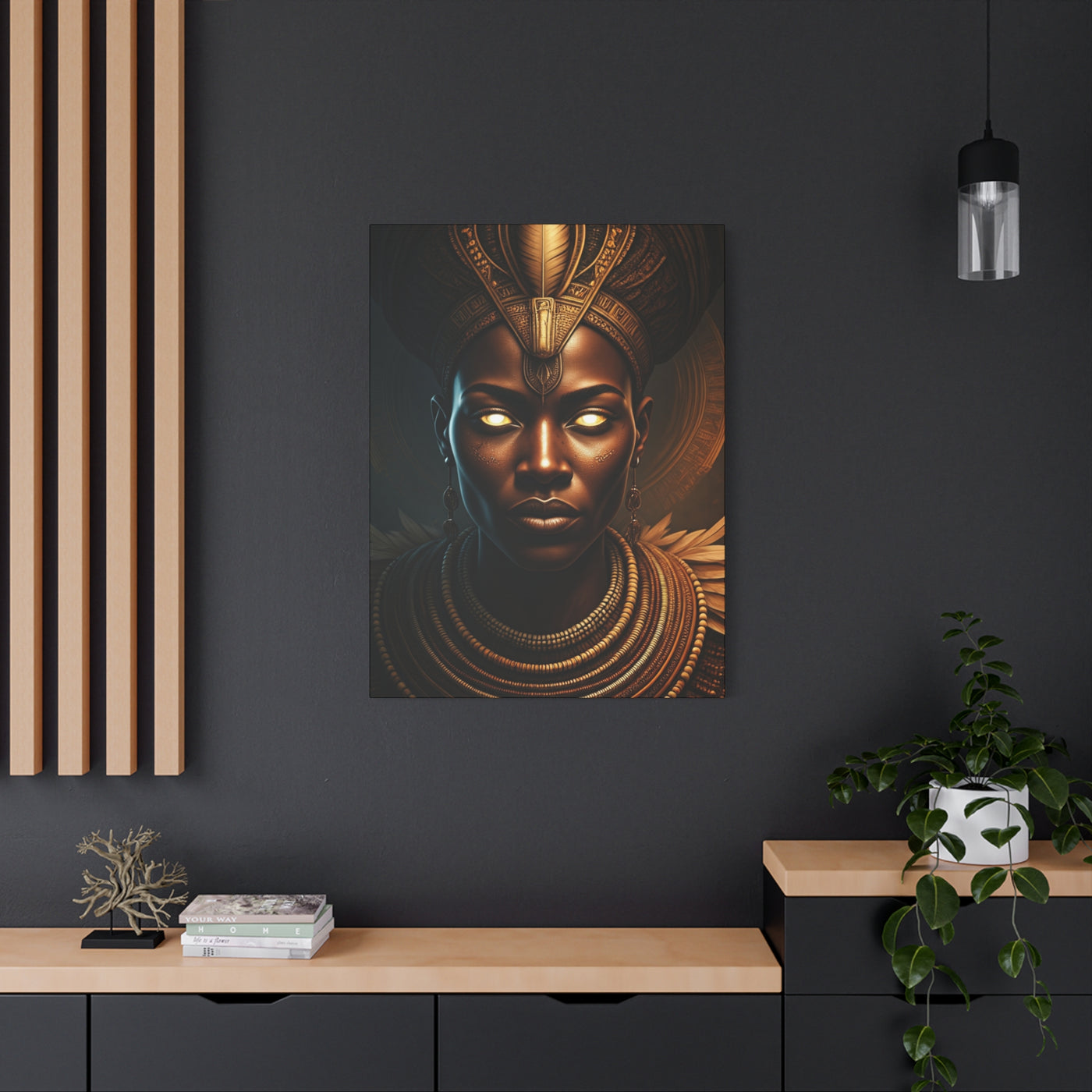 Golden Empress of Shadows Wall Art & Canvas Prints