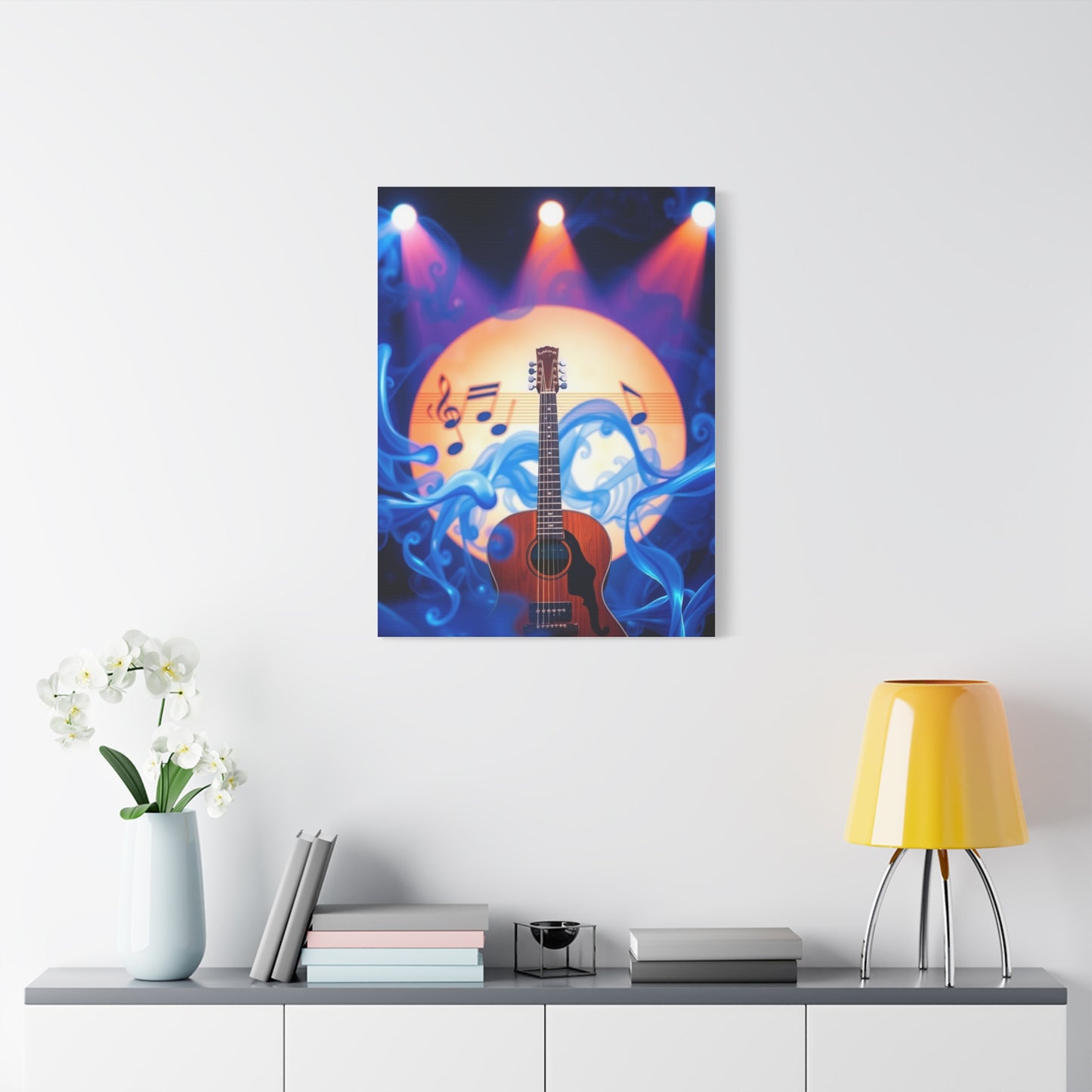 Blue Music Art Premium Gallery Wall Art & Canvas Print