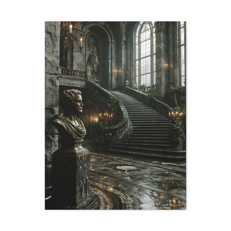 Grand Italian Staircase Interior Wall Art & Canvas Print