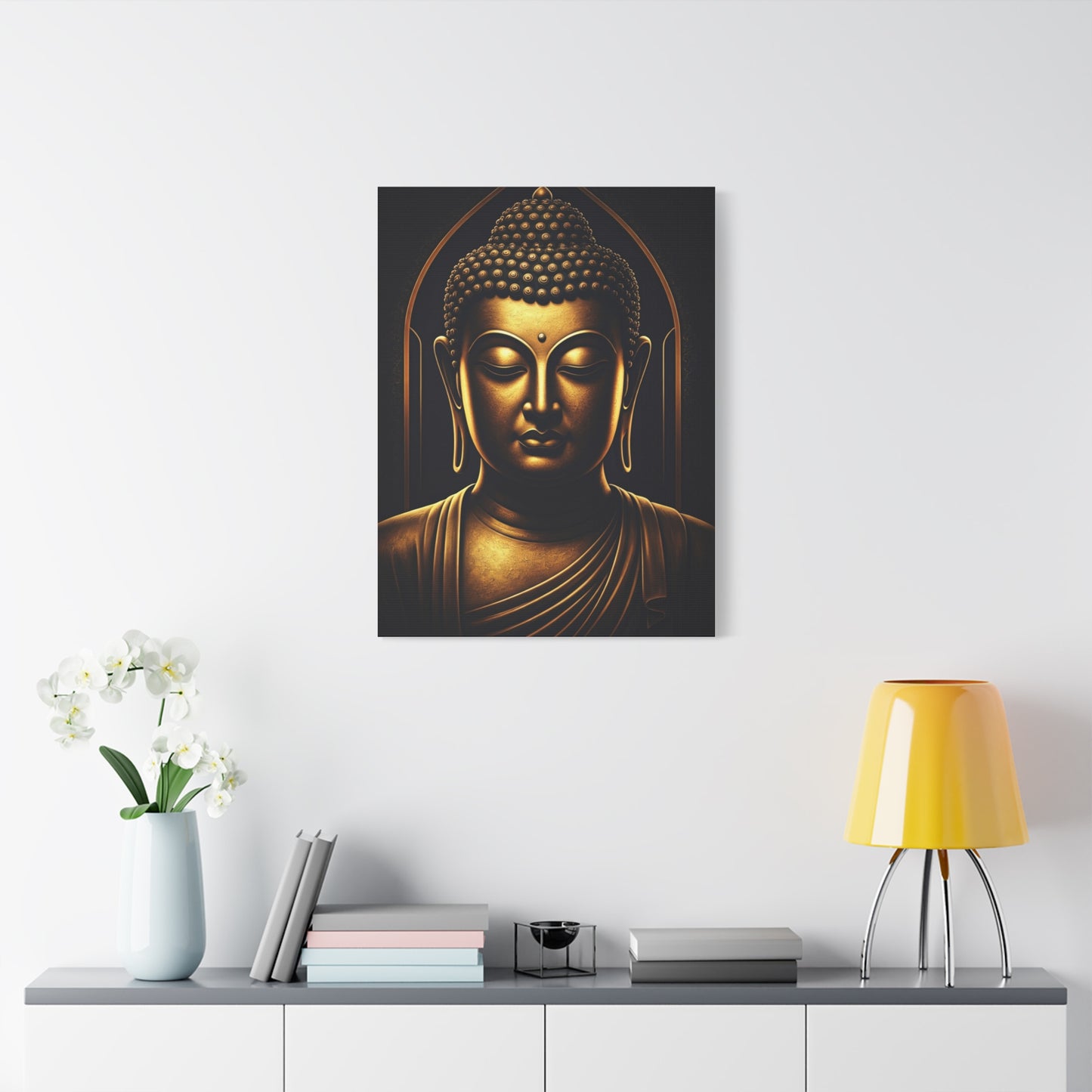 Sacred Circle Buddha Portrait Wall Art & Canvas Prints