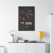 Michael Jordan Championship Memorabilia Sports Wall Art & Canvas Print