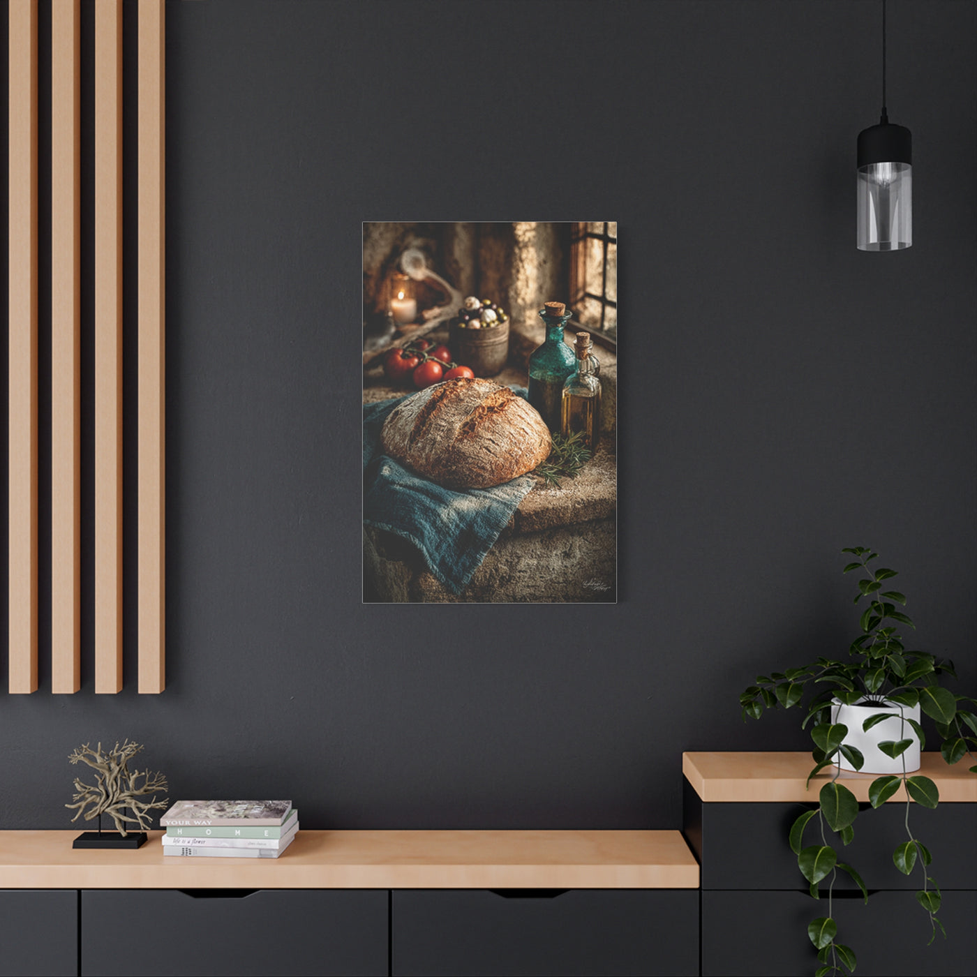 Rustic Italian Kitchen Still Life Wall Art & Canvas Print