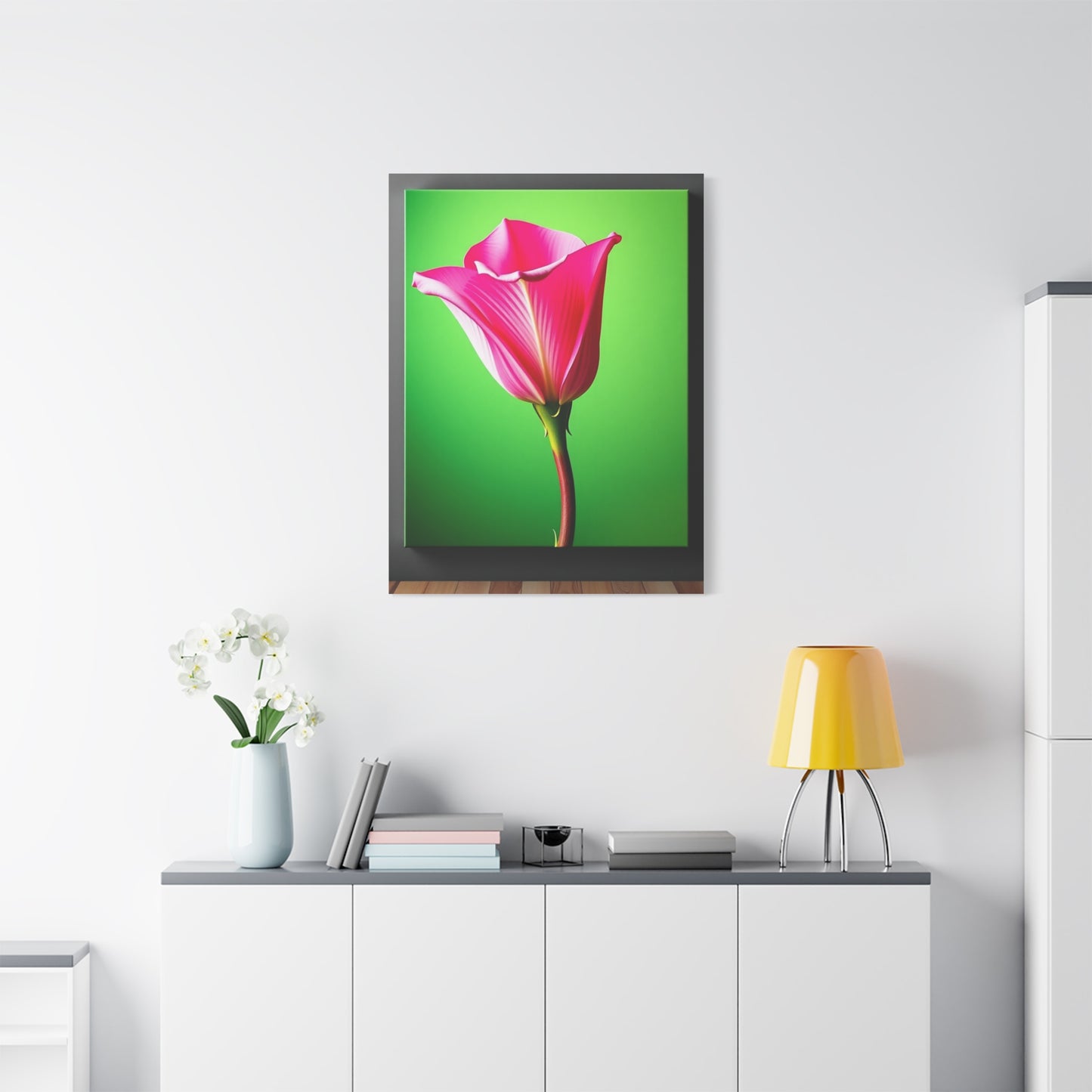 Masterpiece Green & Pink Canvas Art Vision Wall Art & Canvas Print