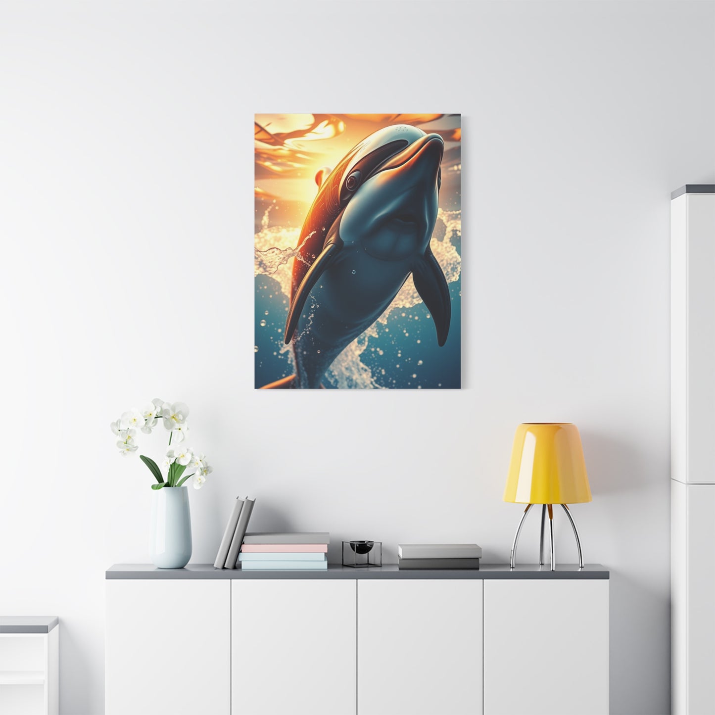 Supreme Dolphin Art Beautiful Collection Wall Art & Canvas Print